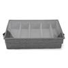 Kitchen Storage Box With Removable Cover Reinforced Handles Stackable Design For Cutlery Office Supplies Jewelry Organizing
