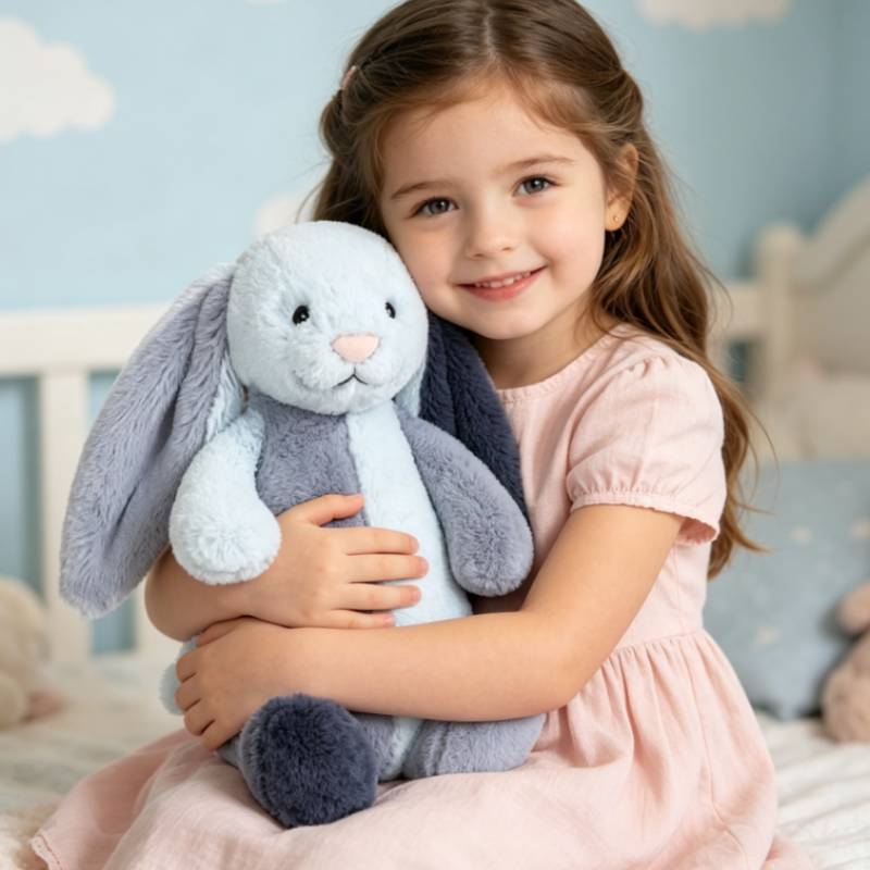 Peluche da Collezione Coniglio con Cotone PP per Bambini e Collezionisti