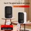 High Power Desktop Hot Air Blower with Remote & Timer, Rapid Heating Electric Heater for Home