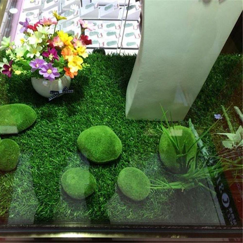 2/4/6/10PCS Micro Landscape Simulation Moss Stone Flocking Foam Mini Moss Stone  Landscape Making