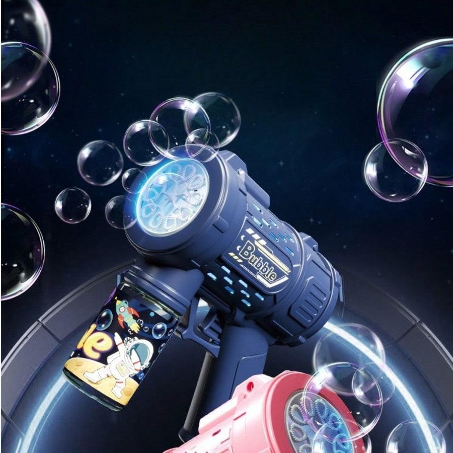 10 Hole Electric Bubble Machine Gun Kids Toys, Bubble Gun With Bubble Liquid, Colorful Lights And Thousands Of Bubbles, Summer Outdoor Beach Toys