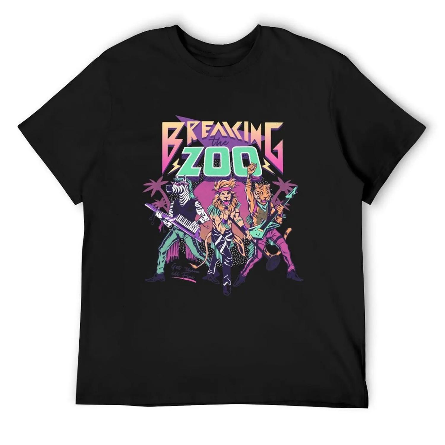 Breaking the Zoo! T-Shirt football t shirt T-shirts man quick-drying mens t shirt graphic S