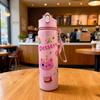 Dinosaur Straw Cup, Large Capacity 750ml, Cute and Portable for Sports and Outdoor Activities, Suitable for Students and Girls