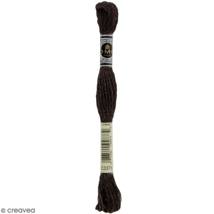 Fil à broder - DMC - Mouliné Etoile - 8 m - Coloris C3371 - Coton et polyamide