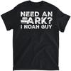 Funny Christian Pun Need an Ark I Noah Guy Kids Men Women T-Shirt, Tank Top, Long Sleeve, Sweatshirt, Hoodie Men Women Kids Made In Canada Black