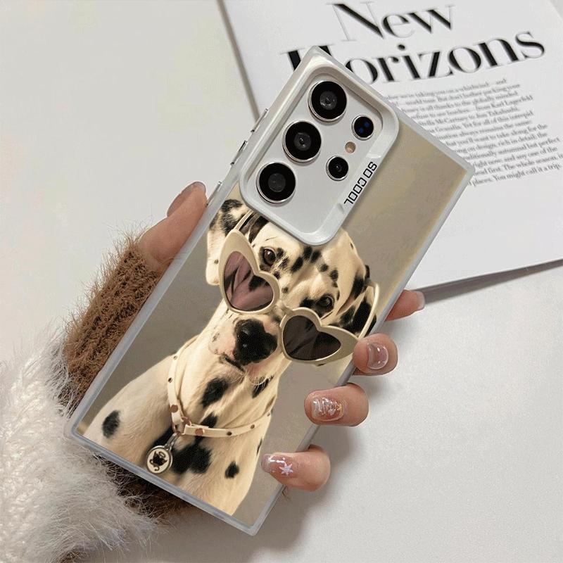 Dalmatian Cute Dog Shockproof Phone Case for Samsung Galaxy S26 Edge S25 Ultra S24 FE S23 Plus S21 Cover Anti Fall Fundas