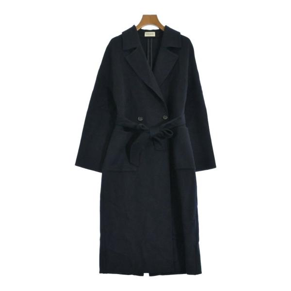 PLST Plaster Chester Coat Women s M Navy Blue [Used] [Secondhand]