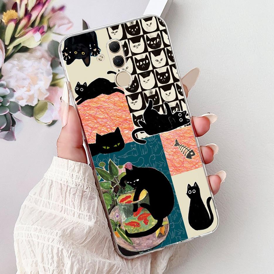 For Huawei Mate 20 Lite Case SNE-AL00 SNE-LX1 Popular Painted Cover Soft Slim Phone Case For Huawei Mate 20 Pro Mate20 Lite Bags