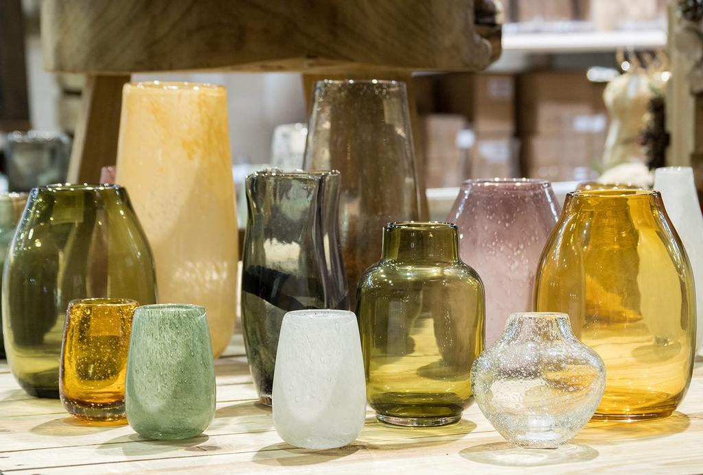 FOYER Flower Vase, White Glass, 10cm H x 7cm W, 2c00025WH