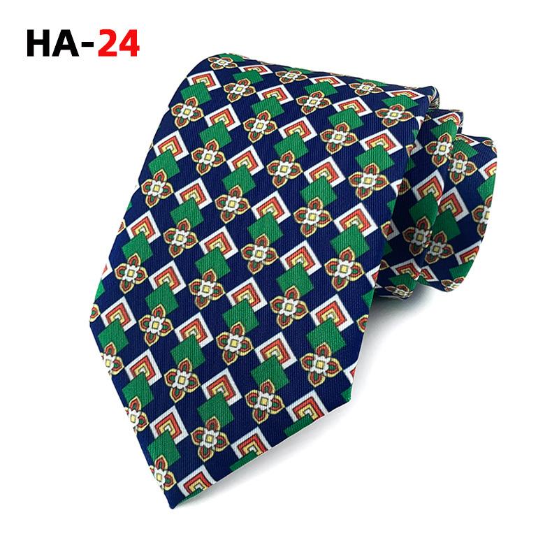 

Галстук мужской из искусственной шелковой ткани с ретро-принтом