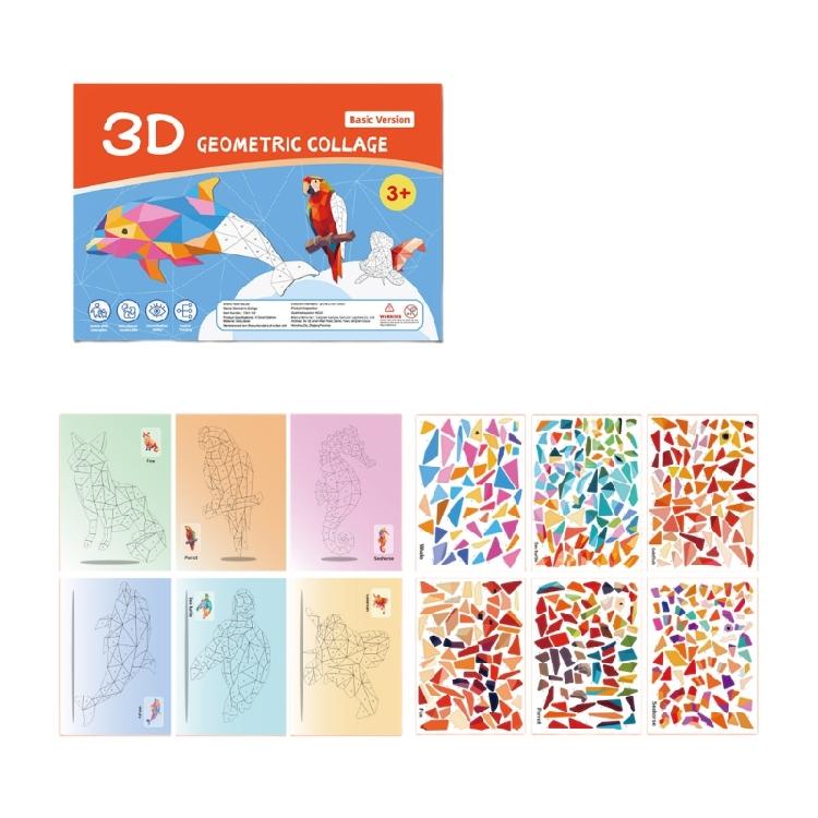 

Inspired Animal Sticker Puzzles Toy Set With Numbered 3D Shaped Design Early Childhood Learning Activity Portable Design