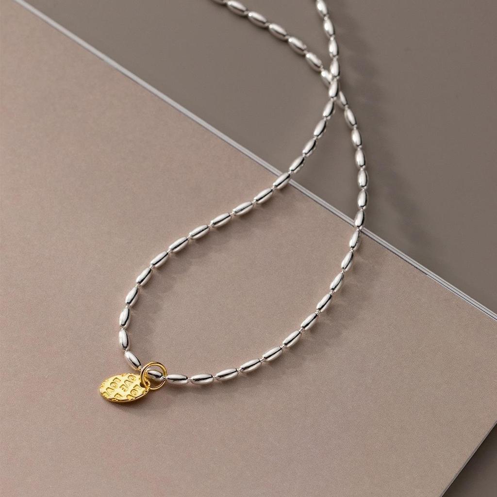 Korean Trendy Creative Rice Bead Clavicle Necklace for Women
