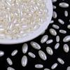 200-500pz Perle Imitazione Perla Beige Ovali Riso Perline Distanziatori Sfuse Per Creazione Gioielli Braccialetto Fai da Te Accessori Collana