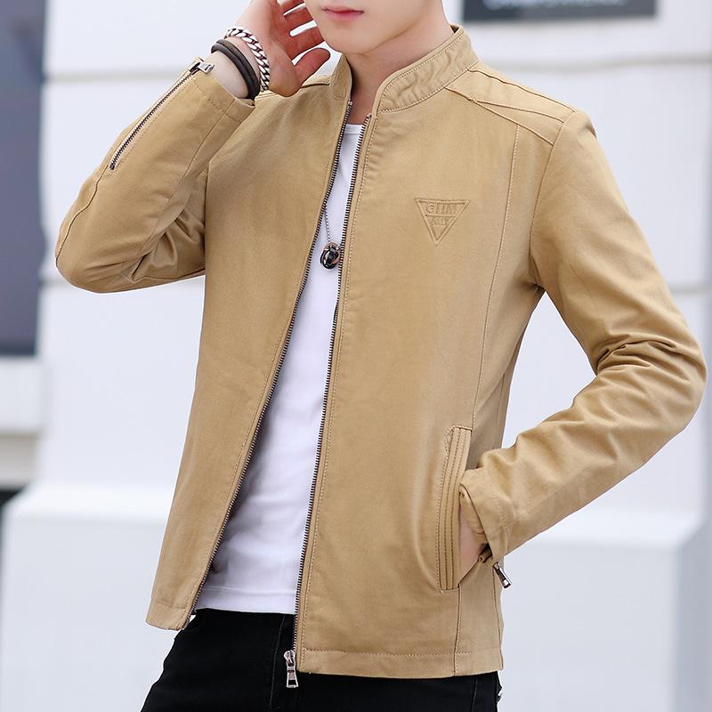 Dm Odzież Męskie Płaszcze i Ubrania Wiosenne i Jesienne Modne Przystojne Dziki Dopasowane Wiosna i Jesień