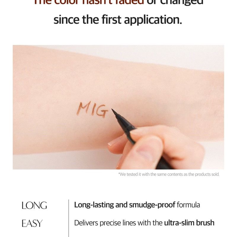 MIGUHARA - Love Vegan Easy Drawing Brush Eye Liner - 2 Colors