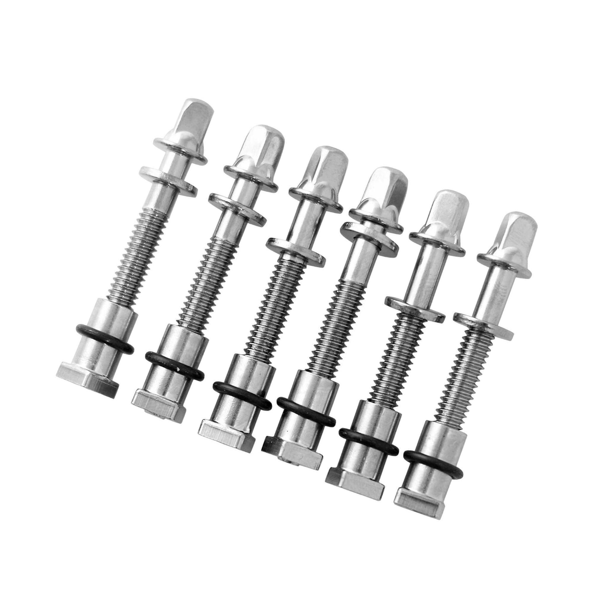 

6 Pieces Drum Tension Rods Hardware for Snare Drum Spare Parts Replaces 6x60MM