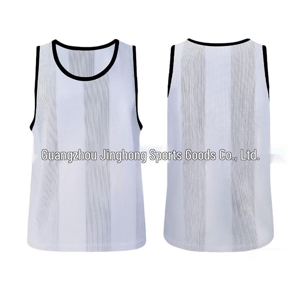 Striped Mesh Training Vest for Team Sports and Student Activities