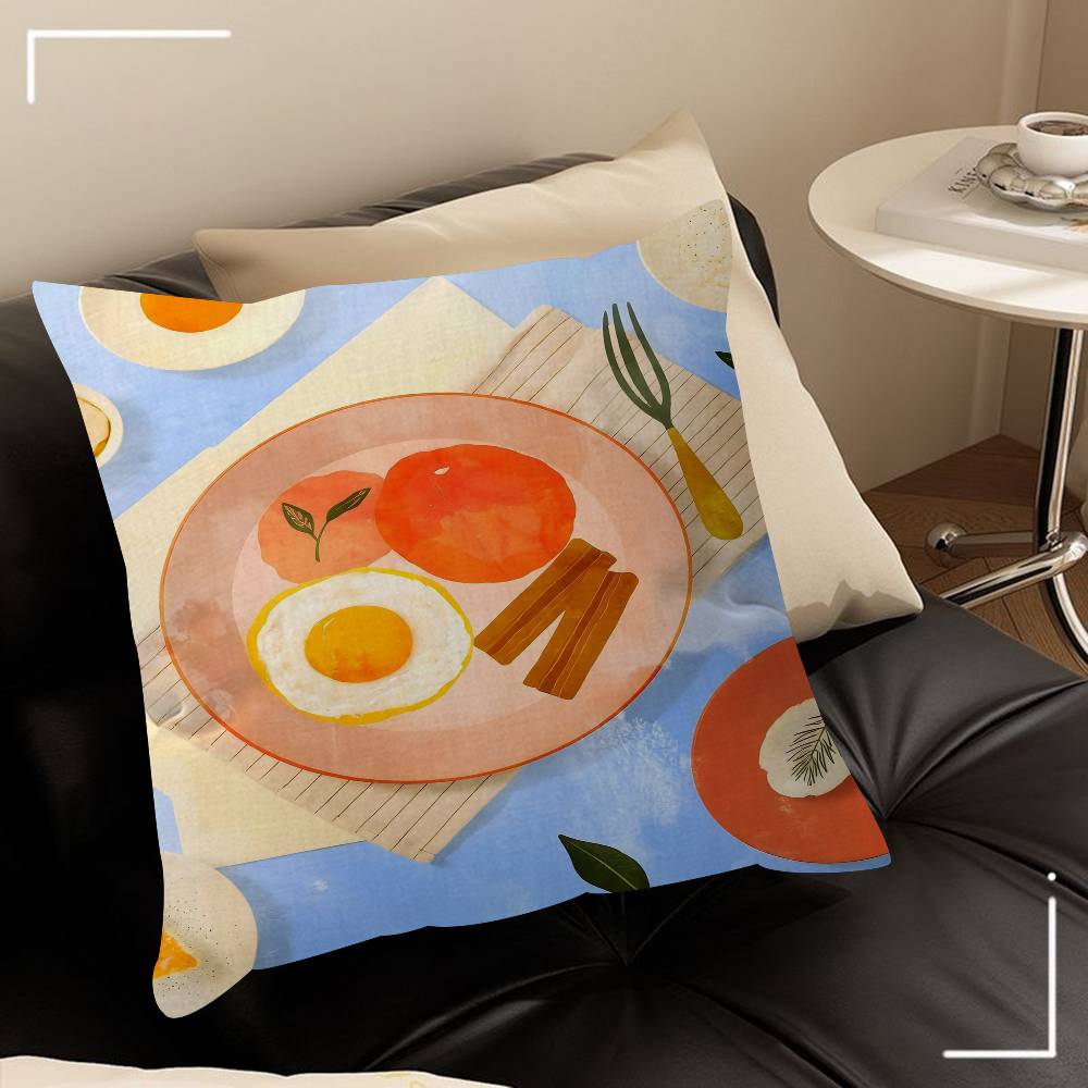 Delicious Food 4545cm Cushion Cover Pillow Cover Decor Pillowcase Home Pillowcase For Couch Pillow
