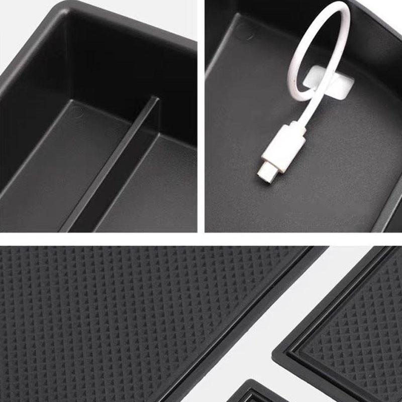 Pro Hyundai Sonata DN8 2024 2025 Příslušenství ABS Černá Středová Konzole Podloketka Úložný Box Podnos do Auta Organizéry Uklízení