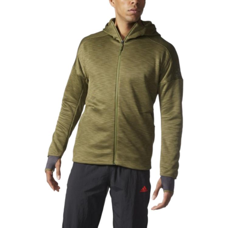 adidas Jackets Men's Green Hooded Moderate Other S94830