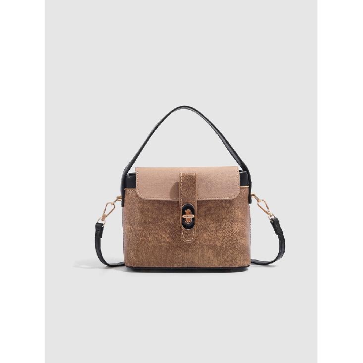 

French Style Light Luxury Handbag for Women 2025 New Niche Design Box Bag Daily Commute Crossbody Bag Trendy Picture Color