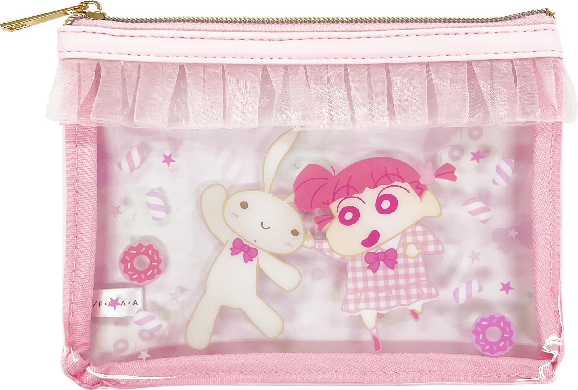 Плоская косметичка Крошки Шин-чан, Мечтательные друзья (Нэнэ-тян и Кролик Нэнэ-тян)