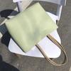 Pu Leather Sweet Shoulder Bag Minimalist Design Luxury Handbag Elegant Underarm Tote Bag  Party