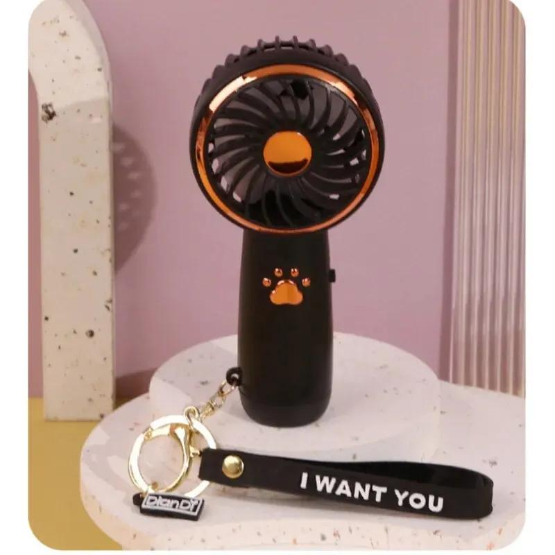 Fan Summer Mini USB Charging Small Fan Cute Cartoon Portable Handheld Fan Fan Portable Rechargeable Stroller Fan Ac Portable Fan