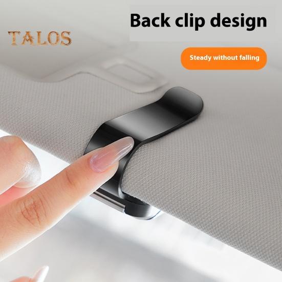 Univerzální spona na zorníky do auta Držák slunečních brýlí na jednu ruku s uchopením Bezpečná spona na věšák na sluneční brýle Víceúčelový organizér do auta na karty Sluneční brýle