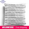 Modern Home Living Room Decorative Pillowcase Cushion Cover Nordic Black White Simple Zipper Pillowcase