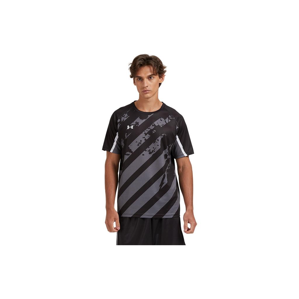 Under Armour Semplice Stampa Logo Corsa Quotidiana Fitness Ciclismo Allenamento Sportivo Traspirante Maglia Lavorata a Maglia Girocollo Manica Corta T-Shirt 24500504-001