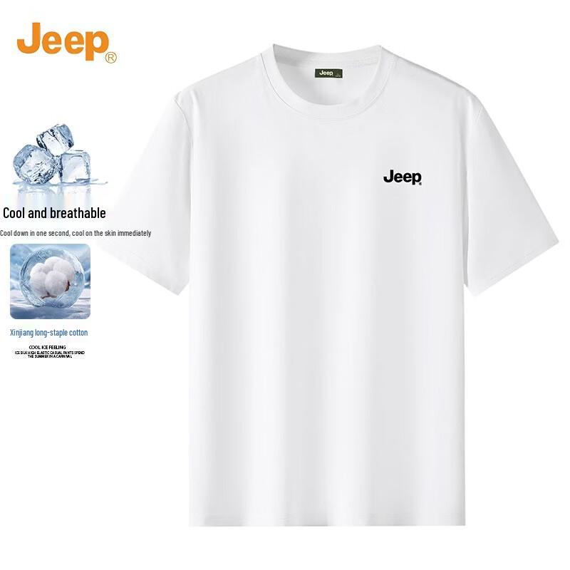 JEEP Men's Quick-Dry Cooling Round Neck T-Shirt