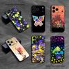 S-Splatoon Game Black Soft Cover Phone Case For iPhone 17,16,15,14,13,12,11,Pro,XS,Max,XR,Plus,E,SE4,Mini