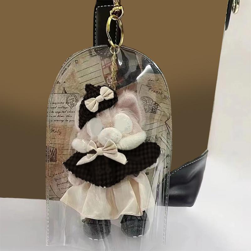 1Pc Doll Transparent Display Bag Doll Storage Bags Thicken Pvc Waterproof Storage Bag Going Out Dustproof Organizer Case