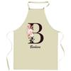 Tablier De Cuisine - Barbara Lettre - Impression Bretonne - Coton Épais - Lavable À 40°C