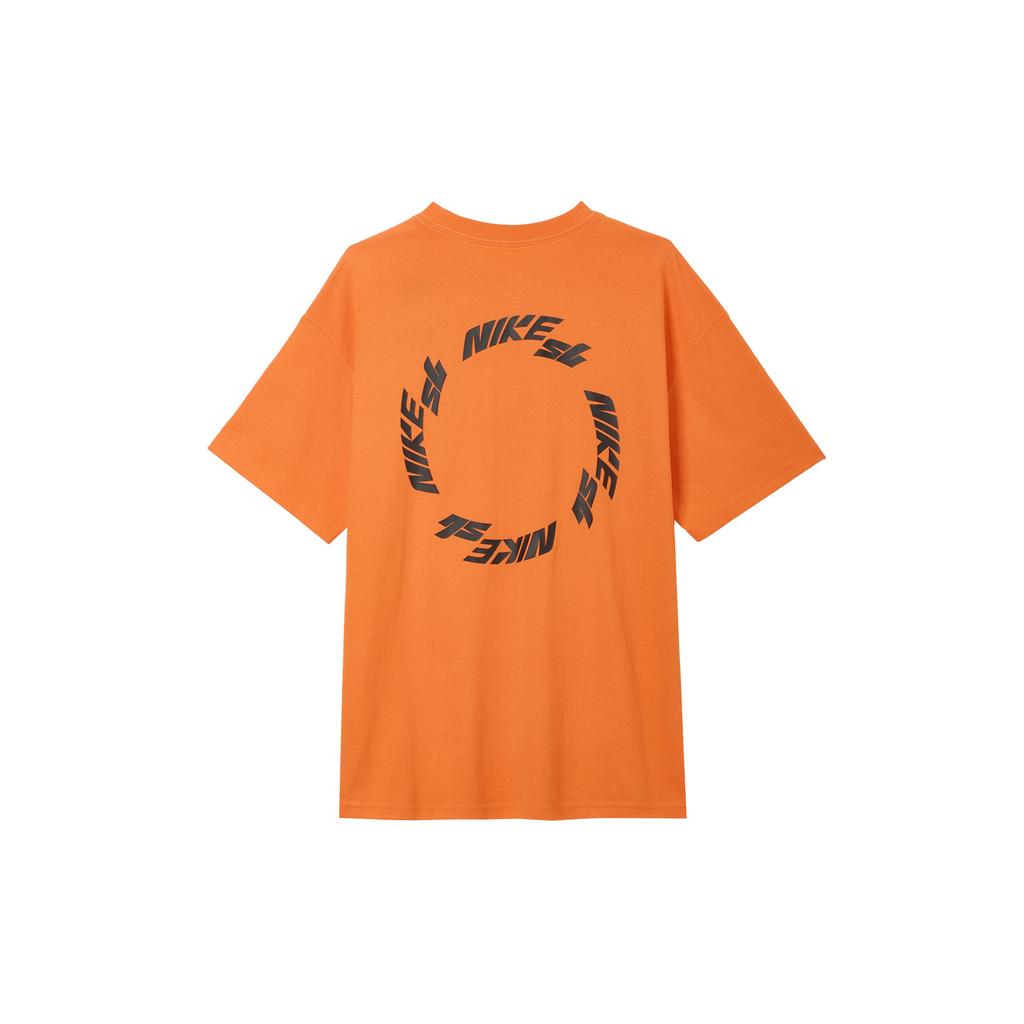 Nike Alphabet Print Loose Round Neck Short-Sleeve T-Shirt Men Tops Safety-Orange FB8143-819