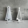 3D Cute Christmas Tree Decoration Silicone Mold DIY Handmade Aromatherapy Plaster Christmas Lights Tree Resin Drop Glue Mold
