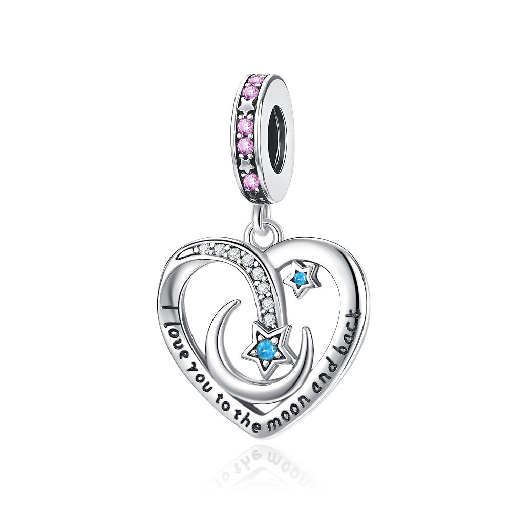 Deep Blue Starry Sky Travel Series Copper Astronaut Aircraft Luggage Pendant Bead Bracelet Diy High Jewelry Accessories