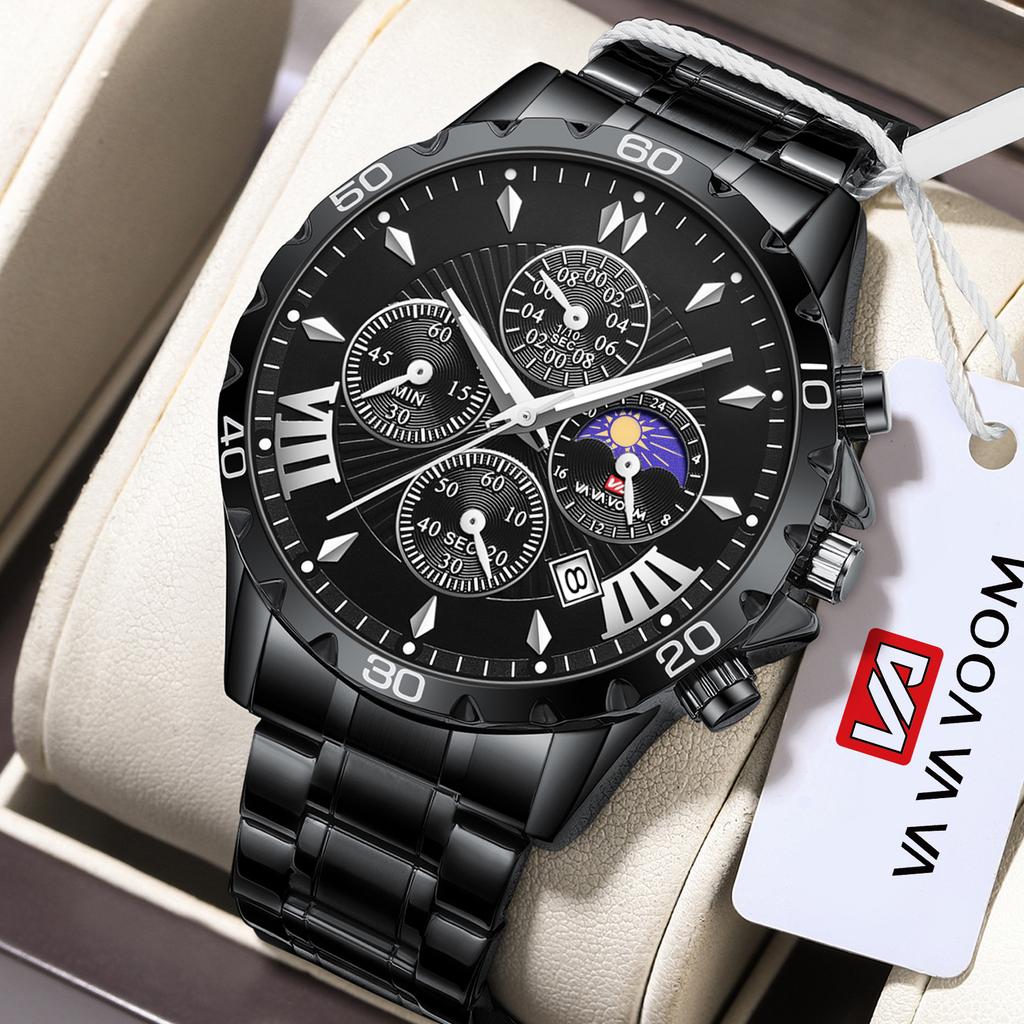 Men's Watch Waterproof Design with Calendar Business Trendy Men's Watch
