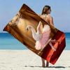 Ballerina Swan Stage Beach Towel Patterned Sunscreen And Windproof Suitable For Swimming Pool Camping Travel
