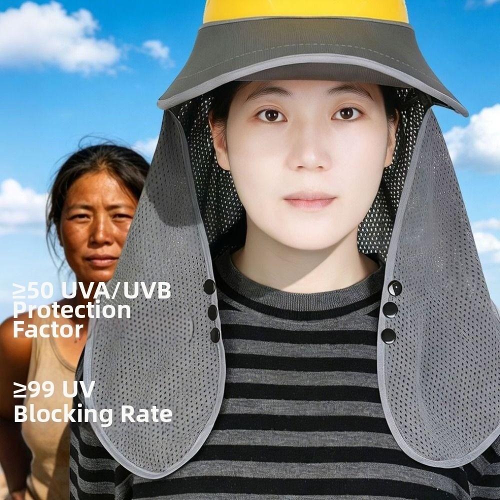 Breathable Hard Hat Sun Shield UV Protection Construction Cap Cover Travel