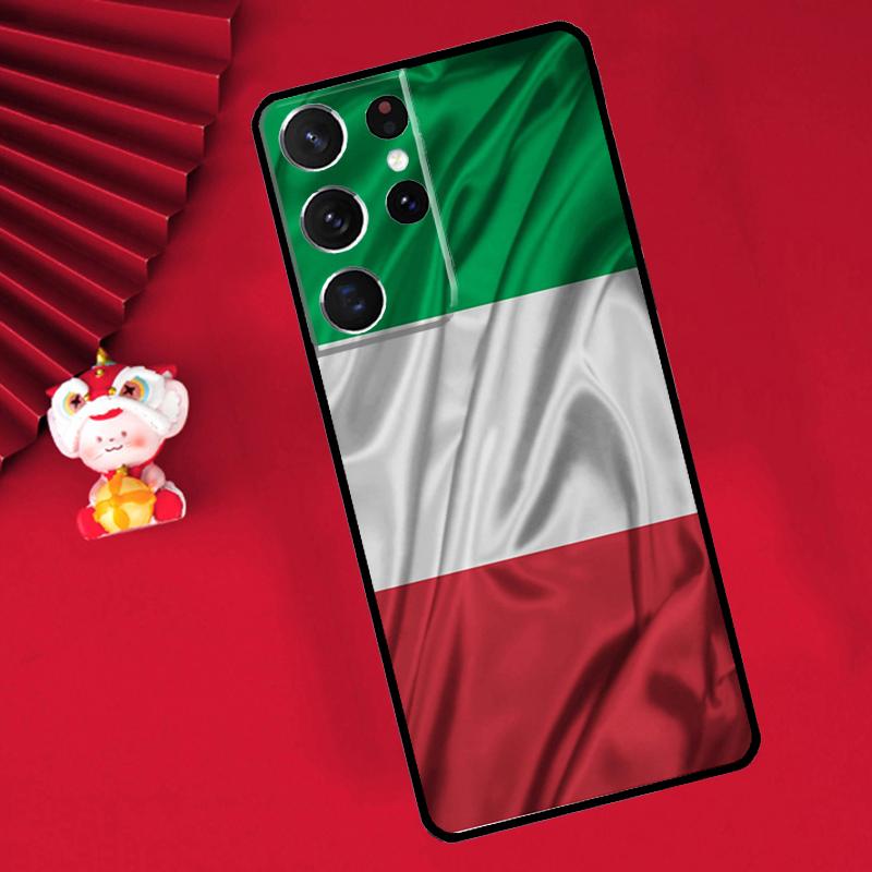 Italian Italy Flag Case For Samsung Galaxy S24 S23 S22 S21 Ultra S20 FE Note 20 10 Plus S8 S9 S10 Back Cover