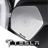 Car Sticker 2025 New Tesla 2/4pcs 3D Metal Aluminum Car Styling Tesla Badge Emblem Audio Sticker Speaker Decorative Decal For Mo