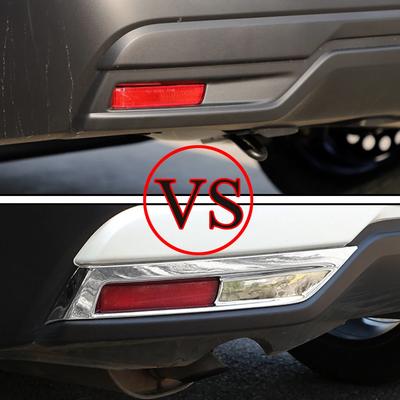 For Nissan Kicks 2017 - 2025 Rear Fog Light Frame Cover Back Foglight Fog Lamp Cover Decoration Sticker Trim Inner Accessories