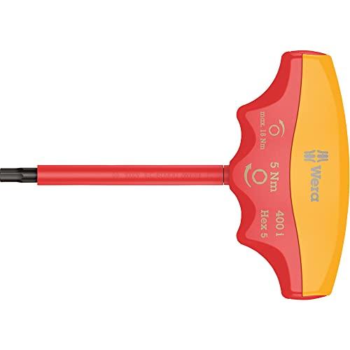 

Wera 05004981001 | 400 i Insulated Hexagonal Single-Function Torque Screwdriver with T-Handle for Electrical Work [Official Japanese Import]