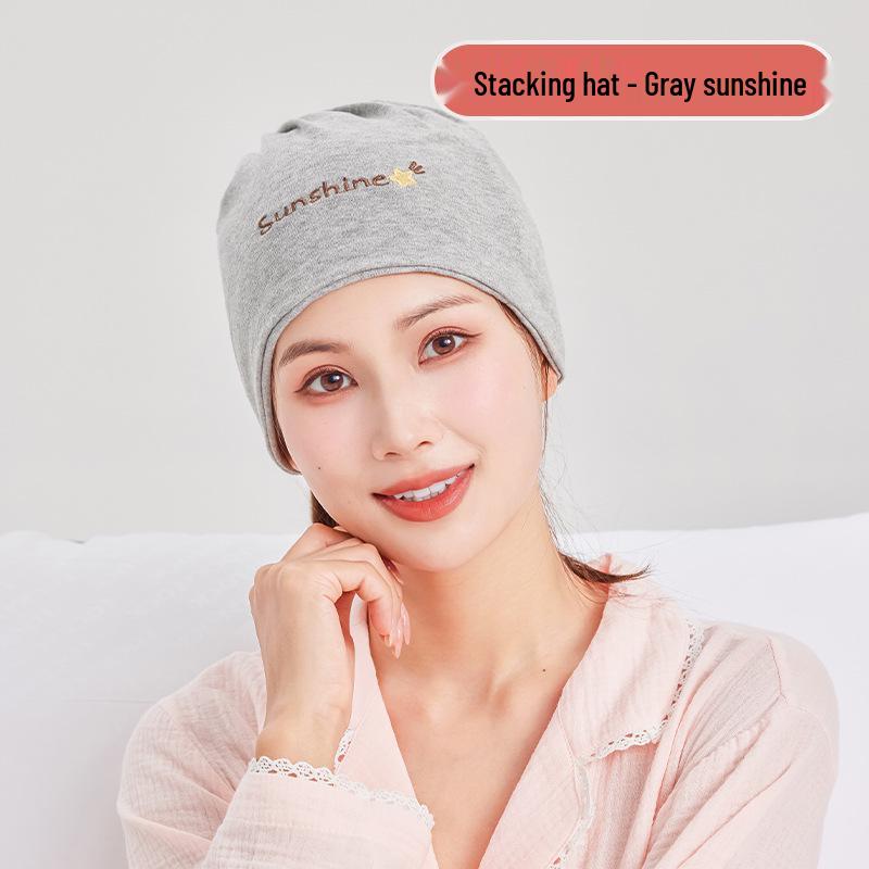 Windproof Cotton Postpartum Headscarf & Hat for Spring/Summer – Maternity & Pregnant Women's Essential