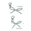 Fashionable Star Pendant Phone Charm Unique Bowknot Keychain Vibrant Beaded Pendant for Cellphone Camera Accessory