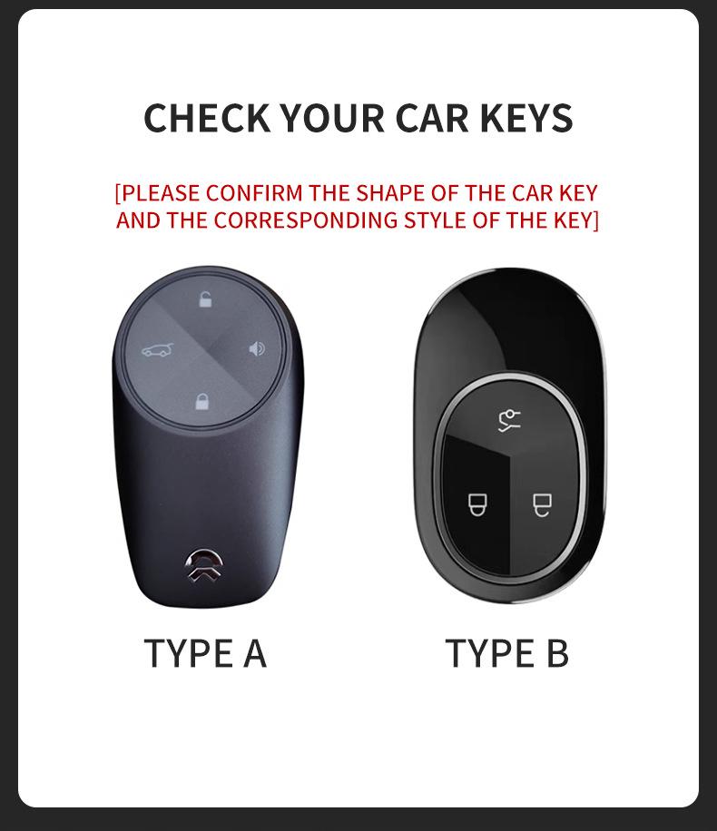 Nio ES6/ES8/EC6 Premium Car Key Protective Shell with Men's Buckle