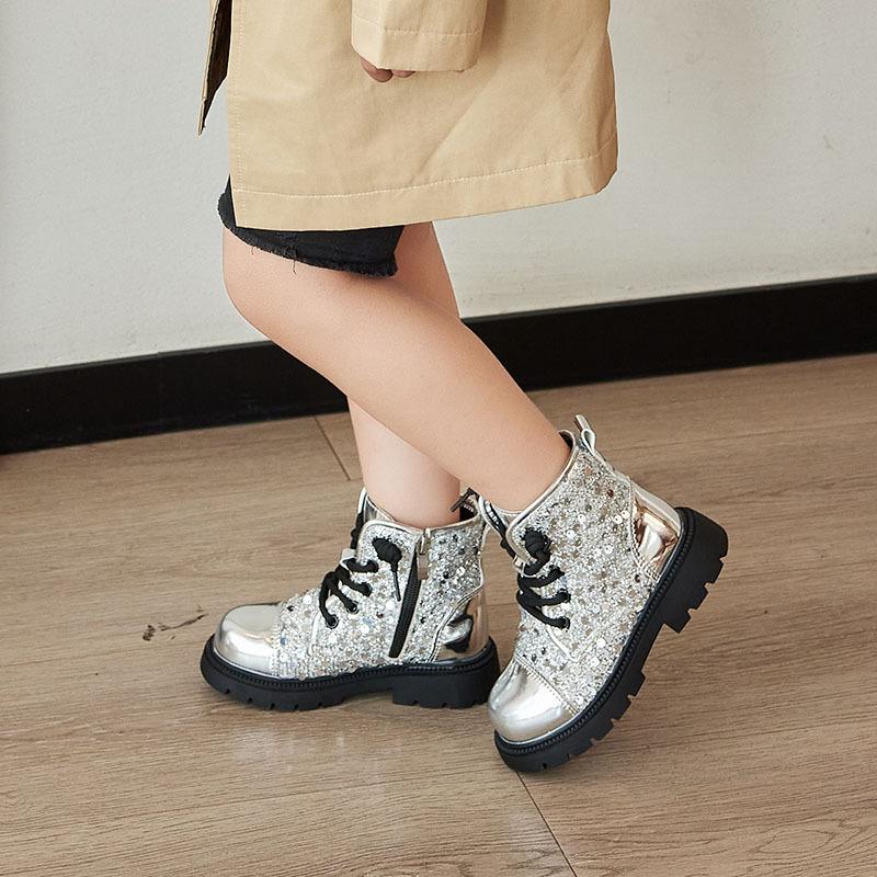 Girls' New Style Short Boots with Soft Soles, Casual Children's Shoes, Anti-slip Shoes