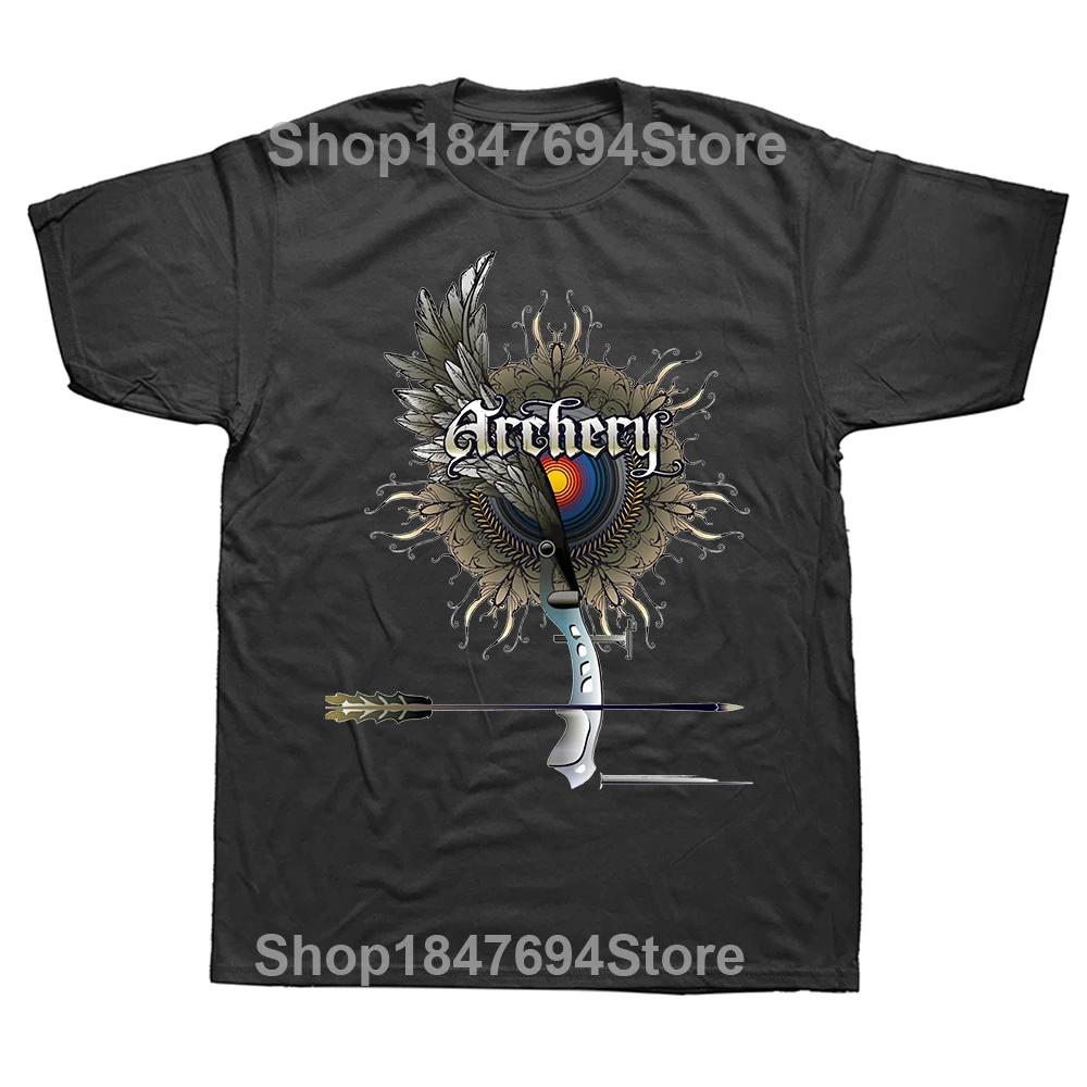 Funny Japanese Archery T Shirts Summer Bow and Arrow Hunting Graphic Cotton Streetwear Short Sleeve Birthday Gifts T-shirt Unisex